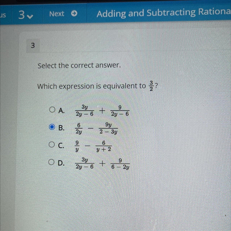 Which expression is equivalent to? 3/2-example-1