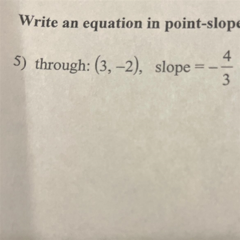 Write an equation in point-slope form-example-1