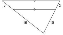 Solve for x. A) 4 B) 6 C) 3 D) 5-example-1