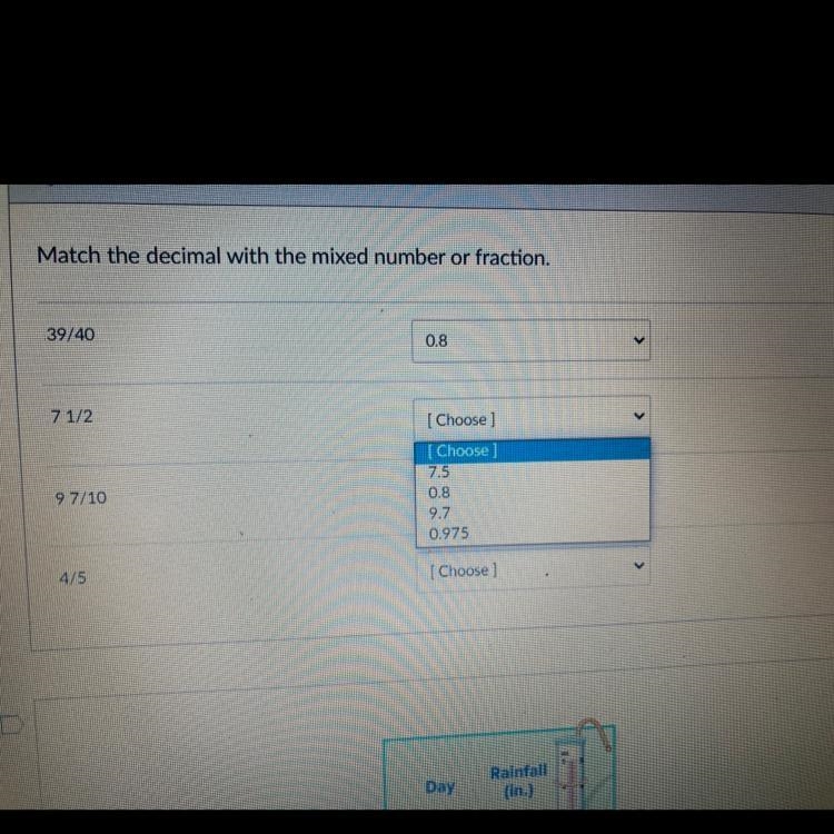 Match the decimal with a mixed number or a fraction.-example-1