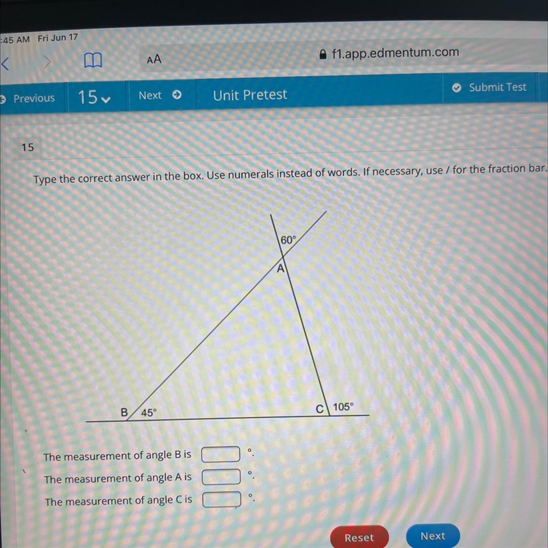 PLEASE HELP! Type the correct answer in the box. Use numerals instead of words. If-example-1