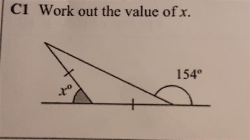 Help please! due tomorrow find the value of x​-example-1