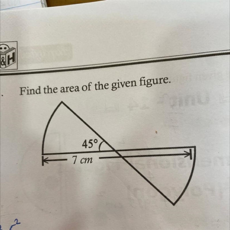 11. Find the area of the given figure?-example-1