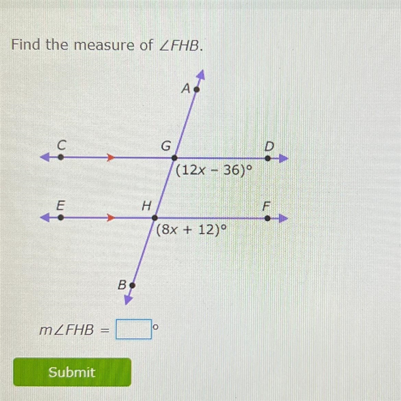 Find the measure of ZFHB. someone help me please-example-1