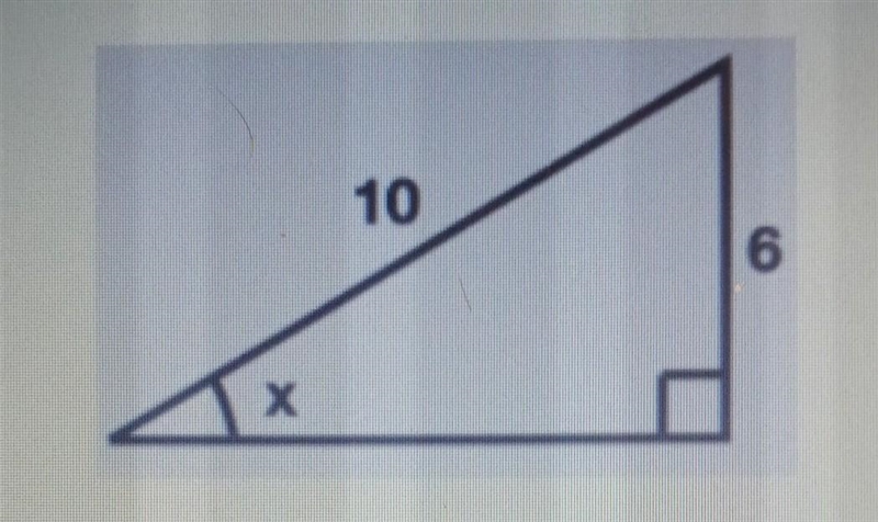 Solve for x. Round to the nearest TENTH of a degree. Type your answer as a single-example-1