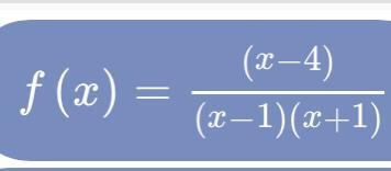 Find the asymptotes and intercept of the following rational function Show your work-example-1