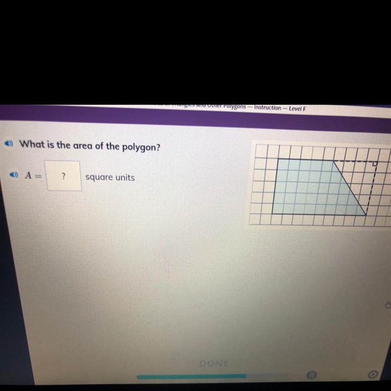 What is the area of the polygon? A= ? square units-example-1