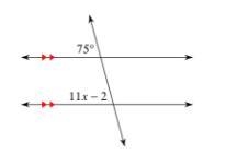 Solve for x. Explain. Show your work in the space provided-example-1