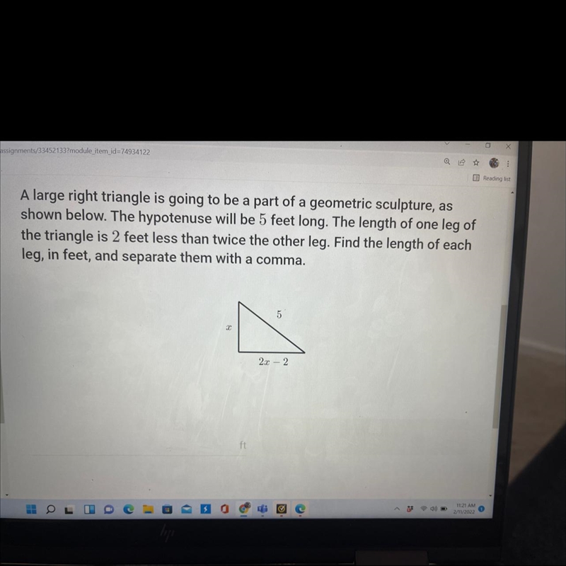 A large right triangle is going to be a part-example-1