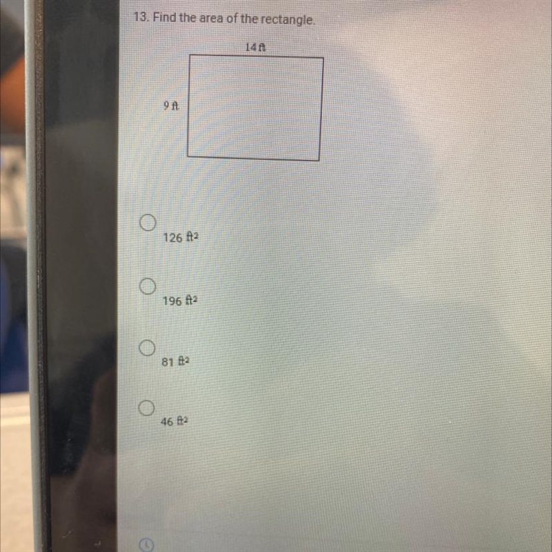 Find the are of the rectangle-example-1