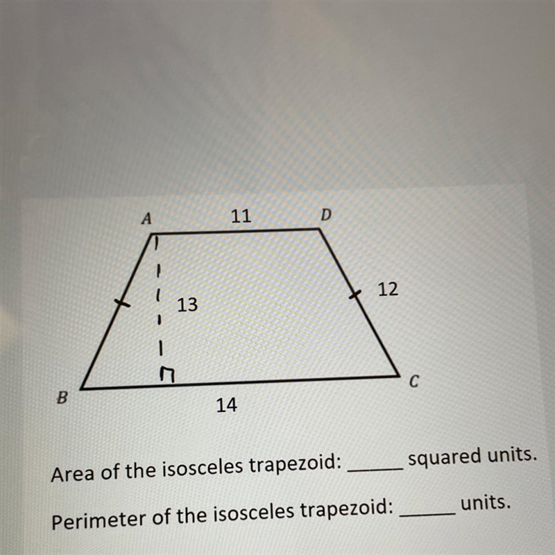 What is the perimeter of the isosceles trapezoid-example-1