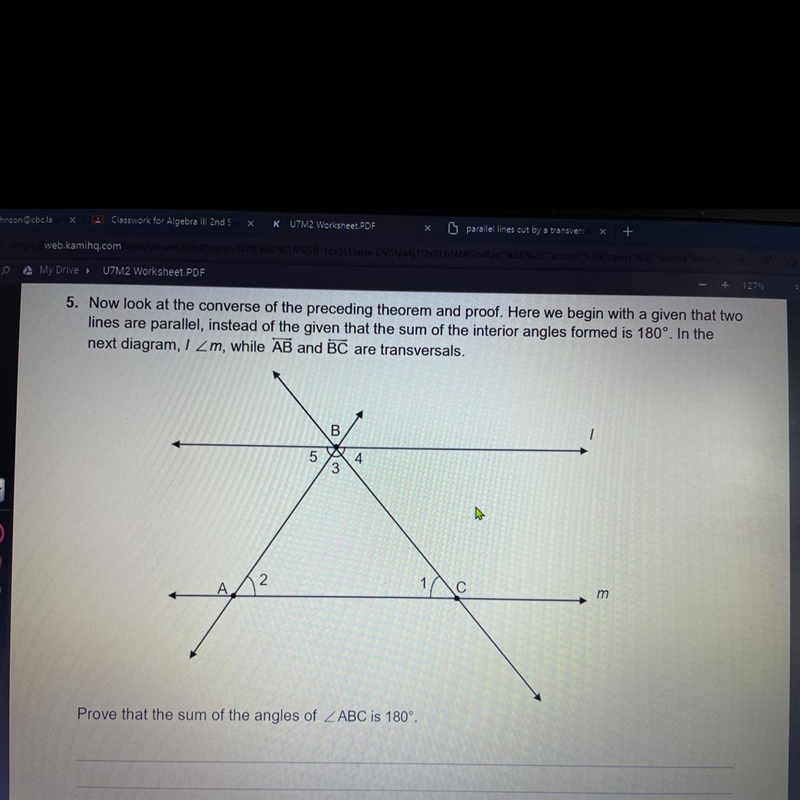 now look at the converse of the proceeding theoreman proof who we begin with the given-example-1