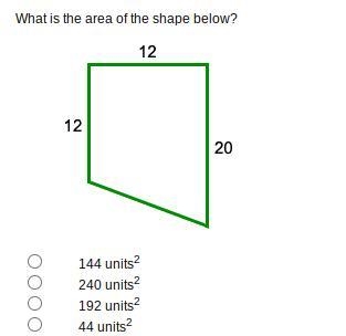 What is the area of the shape below?-example-1