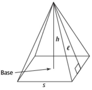 Which of the following formulas expresses h in terms of l and​ s? (choices shown in-example-2