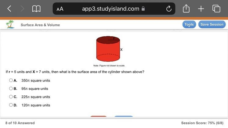 Study island question below its 8th grade algebra-example-1