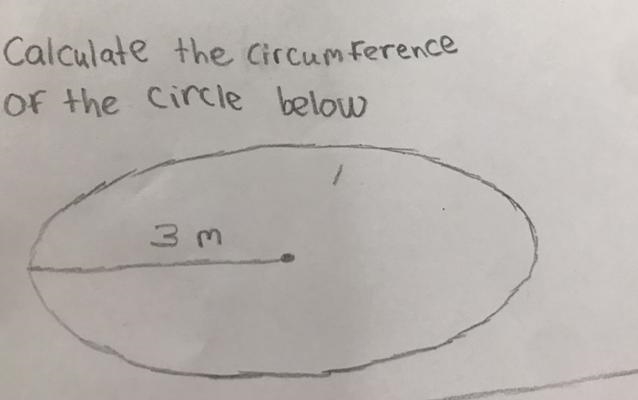 Calculate the circumstances of the shape below-example-1