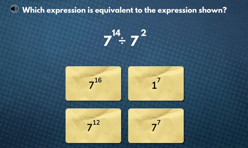 Which expression is equivalent to the expression shown below?-example-1