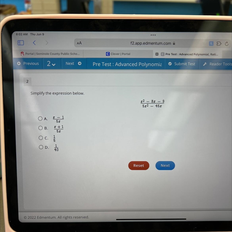 Simplify the expression below-example-1