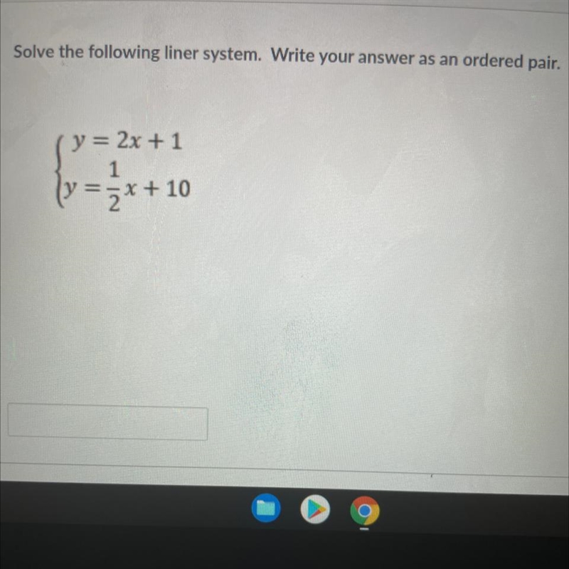 ￼Solve the following liner system.-example-1