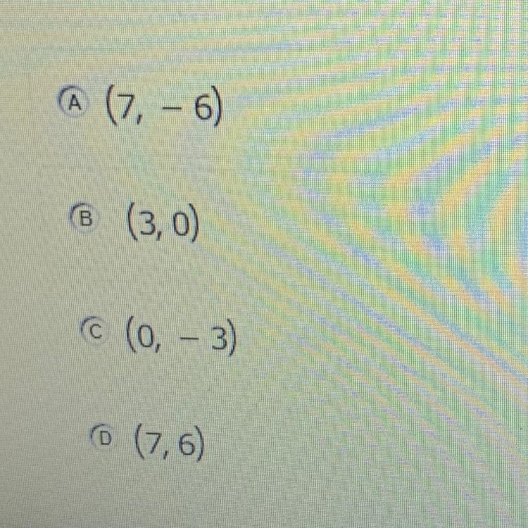 PLEASE HELP ASAP Which ordered pair is in the solution set of y > 3?-example-1