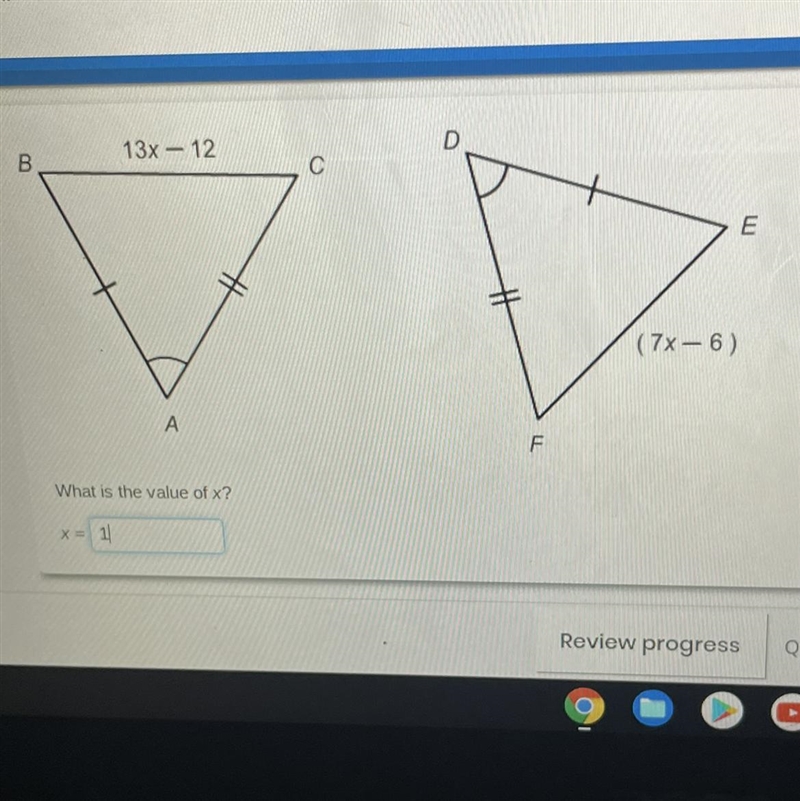 PLS HELP!! What is the value of x?-example-1