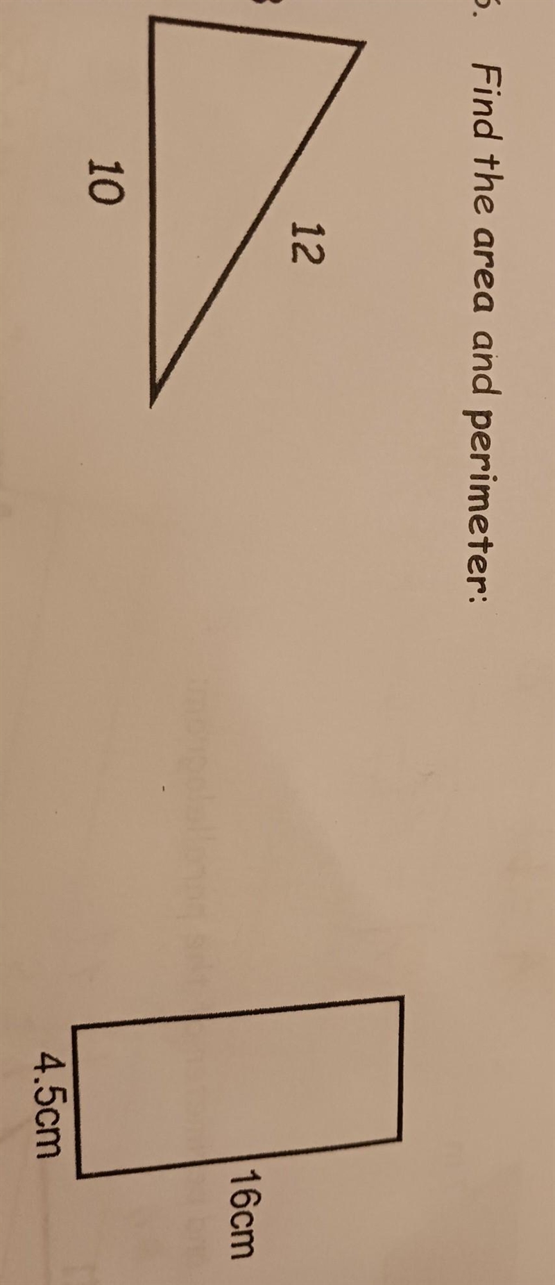 Find the area and perimeter please I need help​-example-1