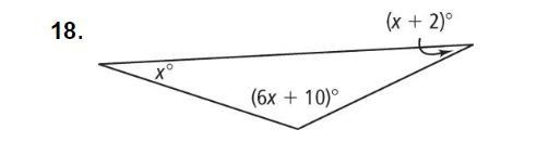 Does someone know how to solve this? Find the values of the variables and the measures-example-1