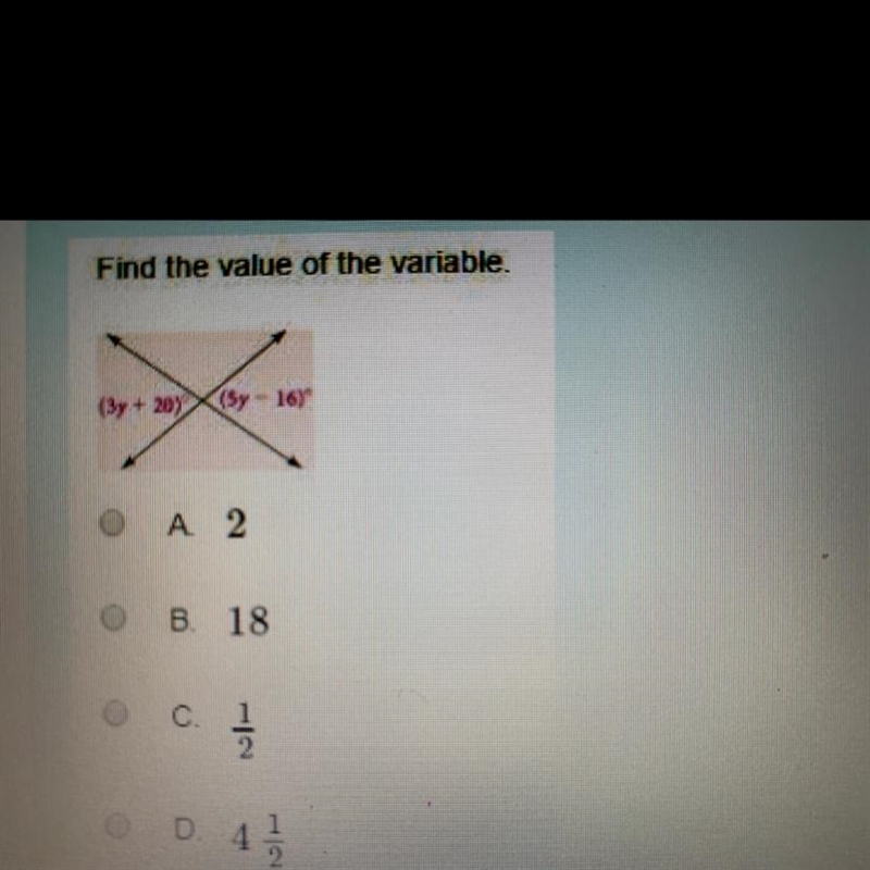 Find the value of the variable. Help asap-example-1