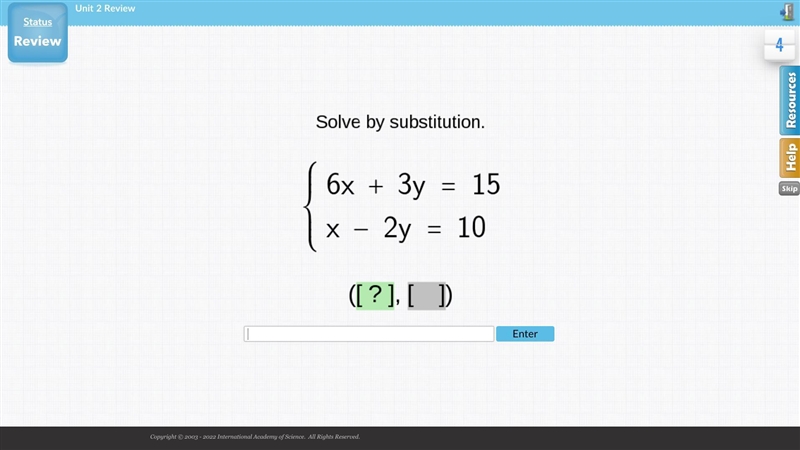 I keep getting (10,5) or (0,5) someone pls help-example-1