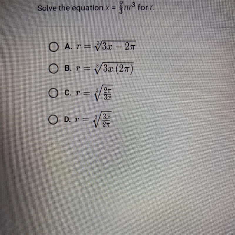 Solve the equation for r-example-1