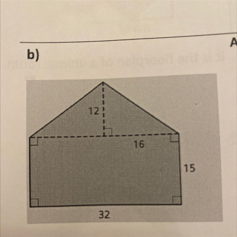 Find area and perimeter of the shape below ***SHOW ALL WORK***-example-1