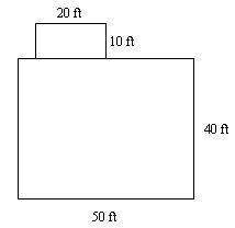 Quincy's father added a 20 ft by 10 ft porch to the house. The house is 50 ft by 40 ft-example-1