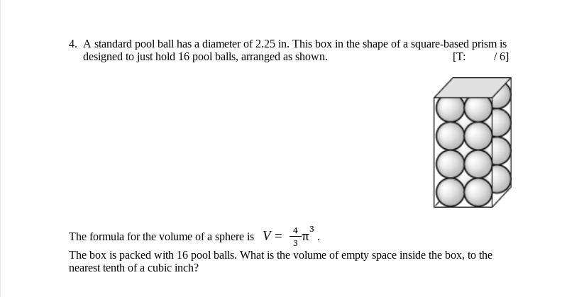 Solve. There's a mistake in the formula for the volume of a sphere. The radius is-example-1