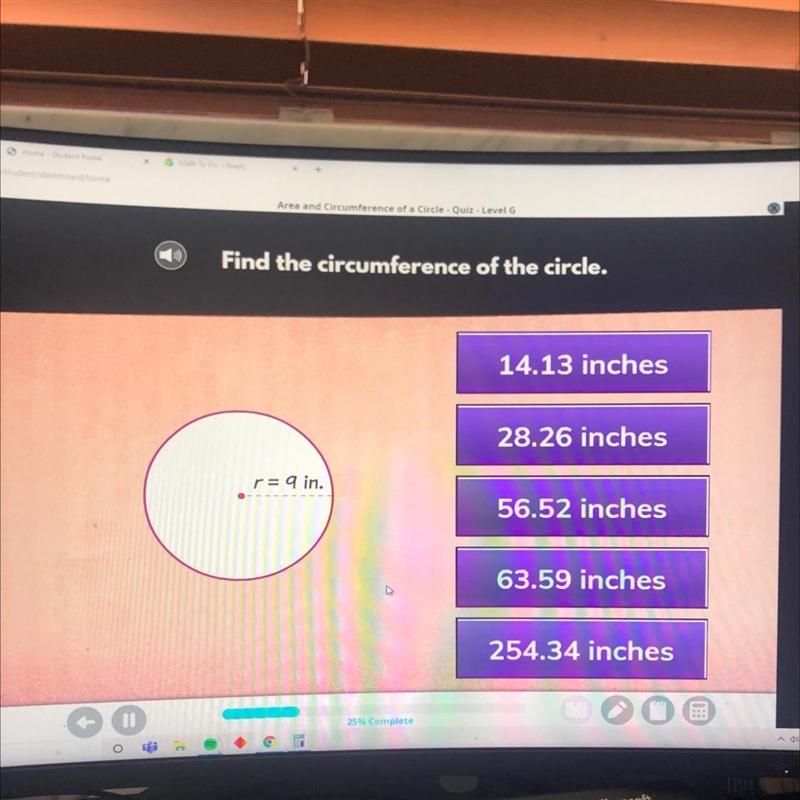 Find the circumference of the circle-example-1