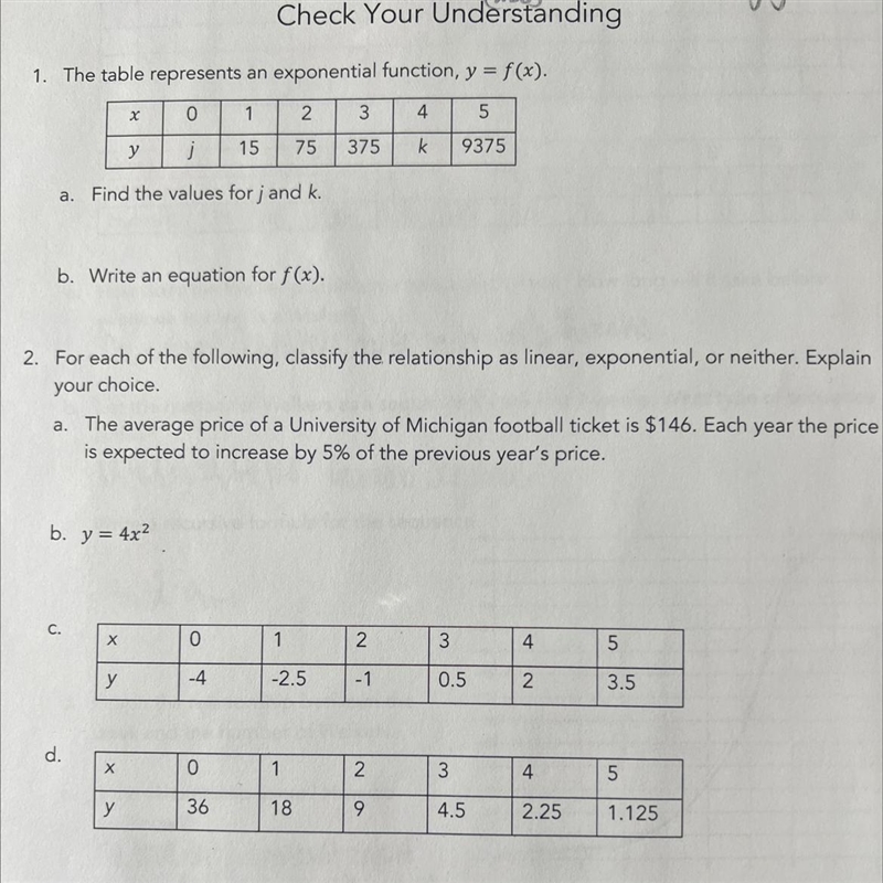 A.Find the values for j and k B.Write an equation for f(x)-example-1