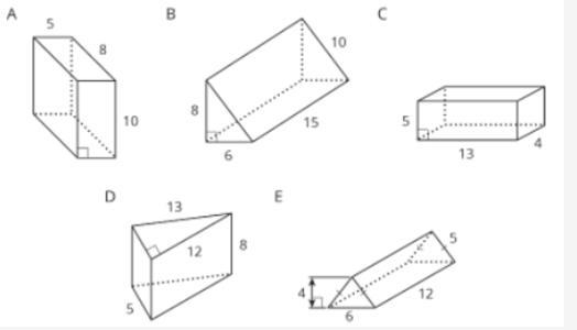 Find the surface area of ALL FIVE shapes.-example-1