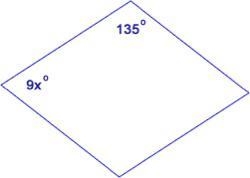 ABCD is a rhombus. Find xA) x = 3B) x = 10 D) x = 5C) x = 2-example-1