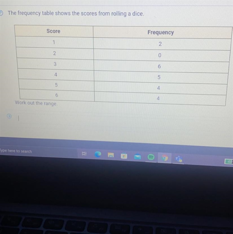 Someone help !! work out the range-example-1