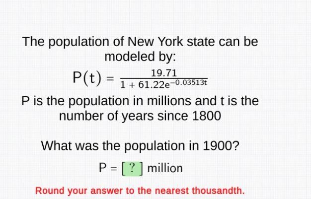 The Population of New York State can be modeled by-example-1