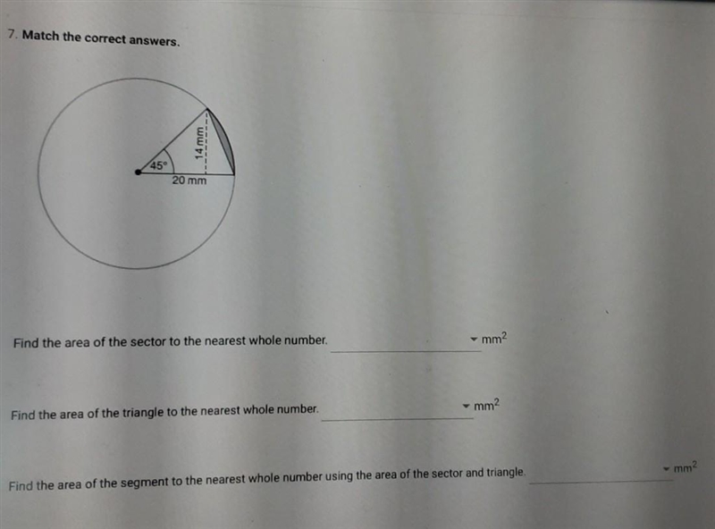 7. Match the correct answers. ​-example-1