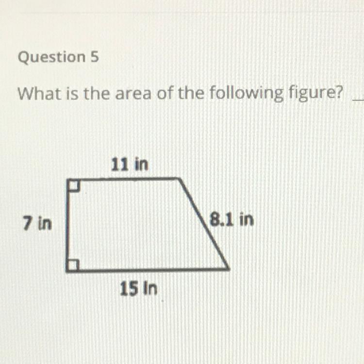 What is the area of the following figure?-example-1