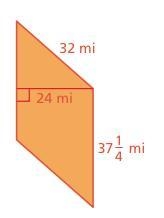 Find the area of the parallelogram. INPORTANT NEED IT FOR TADAY FOR HOMEWORK. PLS-example-1