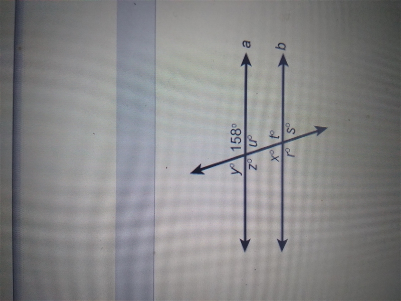 Lines a and b are parallel. What is the measuee of angle S?-example-1