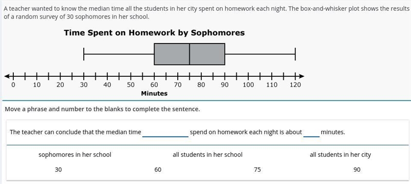 Move a phrase and number to the blanks to complete the sentence.-example-1