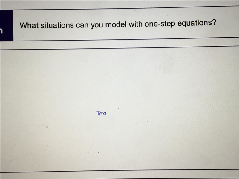 PLEASE HELP! What situations can you model with one-step equations? PLEASE USE COMPLETE-example-1