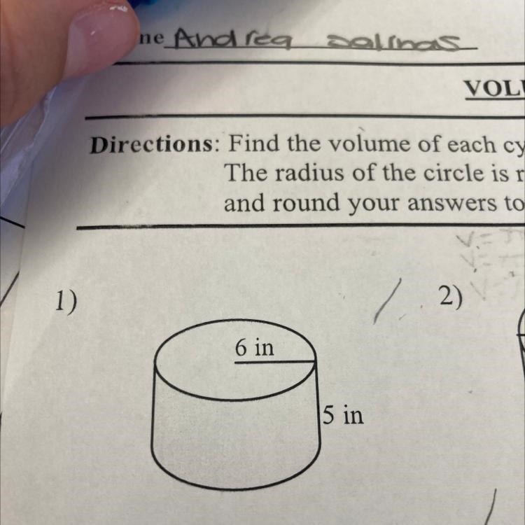 Pls help 6 in 5 in Volume=-example-1