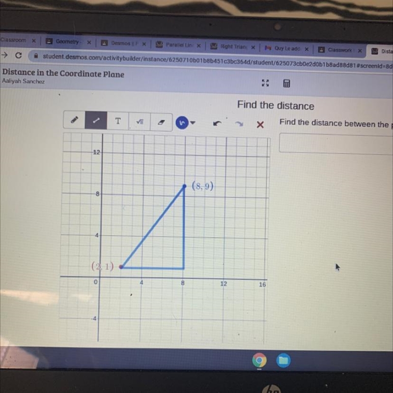 Find the distance between the points-example-1