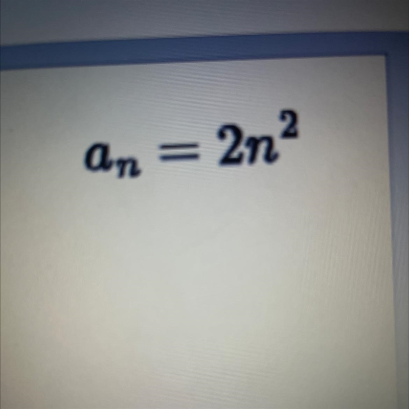 How do I write the first six terms for this sequence?-example-1