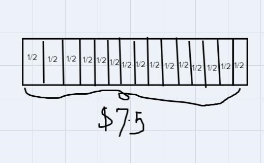 Must use a diagram to show math work : tape diagram, ratio table or double number-example-2