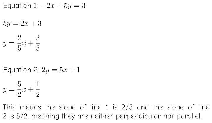 Algebra U perpendicure All changes saved 4. Identify the equations as parallel lines-example-1